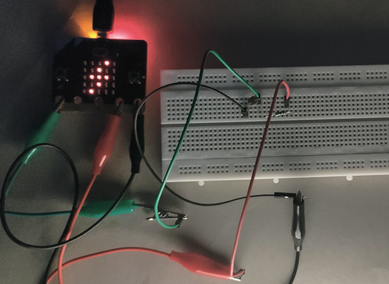 LDR と Microbit の回路