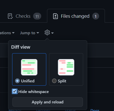 空白を非表示にする